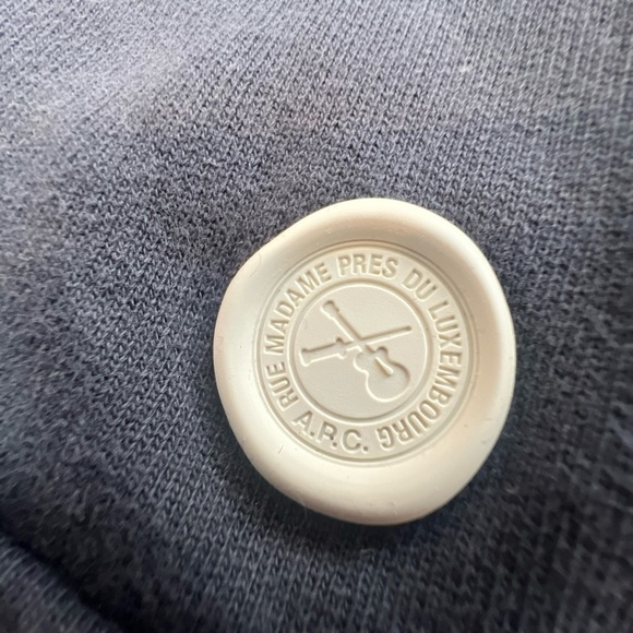 A.P.C. Sweater Womens XL Blue Crewneck Long Sleeve Cotton Pullover Sweatshirt - Picture 13 of 14